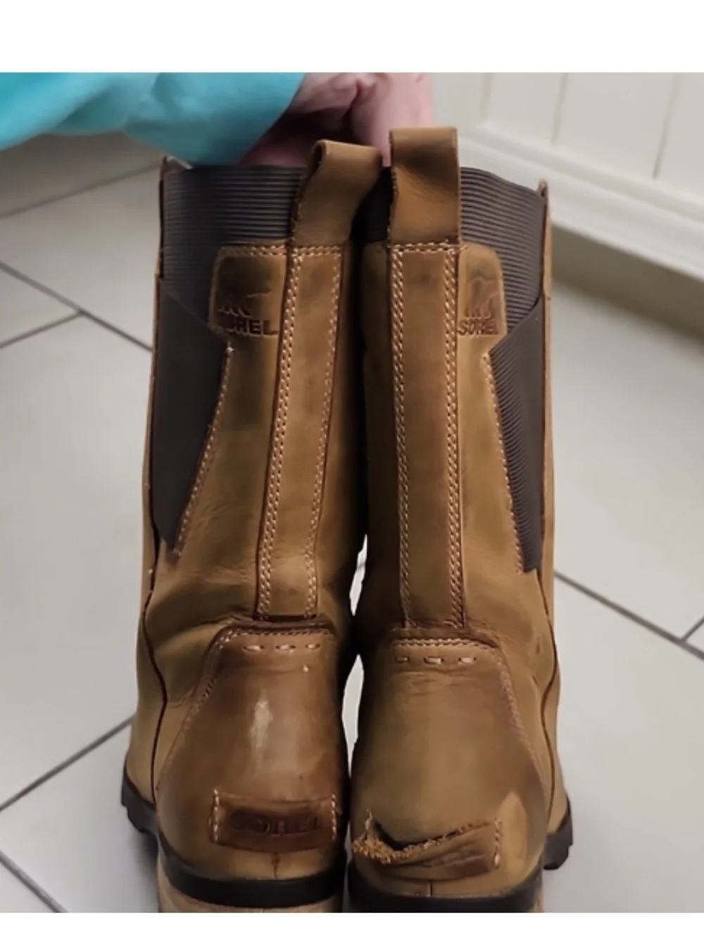 Sorel Women's Emelie Mid Calf Nubuck Tan Leather Waterproof Boot NL2679-286 Sz 6 - Picture 16 of 16